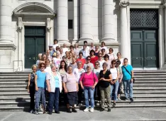 Ausflug Frauengemeinschaft: Die Teilnehmerinnen vor der Kathedrale in Solothurn (Foto: FG)